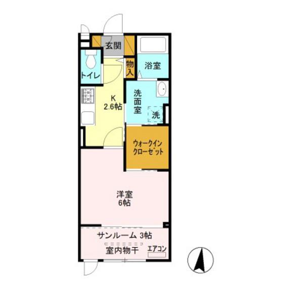 EIJU HOUSE(1K/2階)の間取り写真