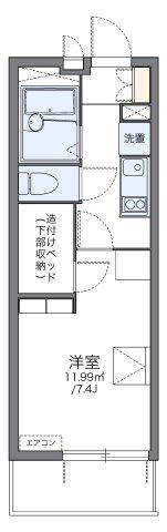 レオパレスのぞみ(1K/1階)の間取り写真