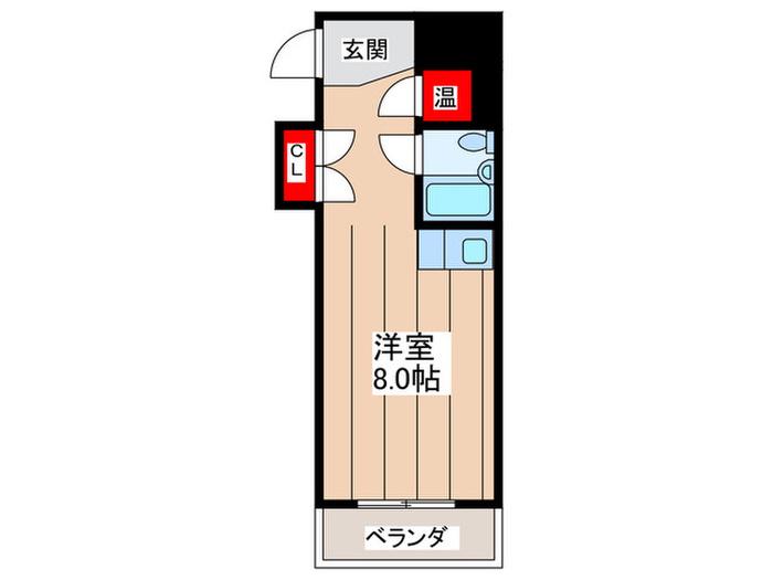 グレイスほまれ(ワンルーム/3階)の間取り写真
