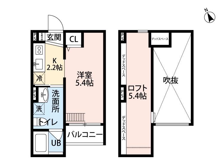AO HAUOLI城東(ワンルーム/1階)の間取り写真