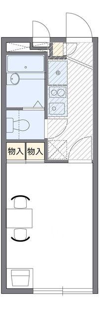 レオパレス和(1K/2階)の間取り写真