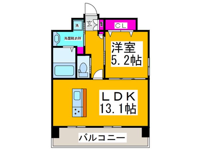 GRAND MAISON TOKIWA(1LDK/4階)の間取り写真