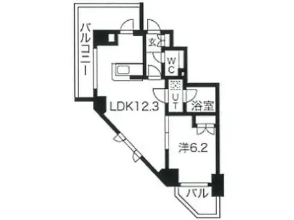 REXZY HIGASHI-MUKOUJIMA(1LDK/8階)の間取り写真