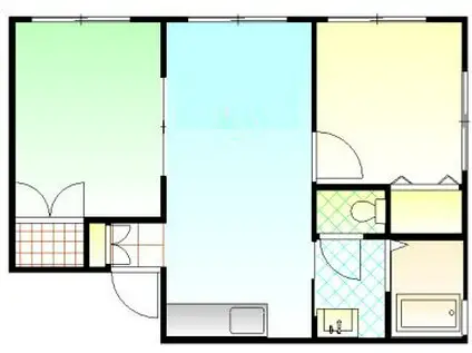 サリダY(2LDK/1階)の間取り写真