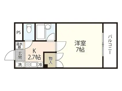 アーバンヒルズ510(1K/3階)の間取り写真