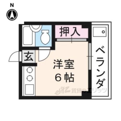 コーポラス禅(ワンルーム/2階)の間取り写真