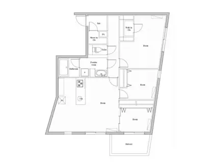 エディット文京千石2(3LDK/4階)の間取り写真