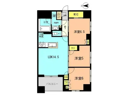 サンクレイドル湘南平塚V(3LDK/6階)の間取り写真