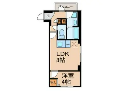 椎名町マンション(1LDK/4階)の間取り写真