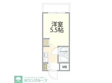 ウィンベルソロ川越第6(ワンルーム/4階)の間取り写真