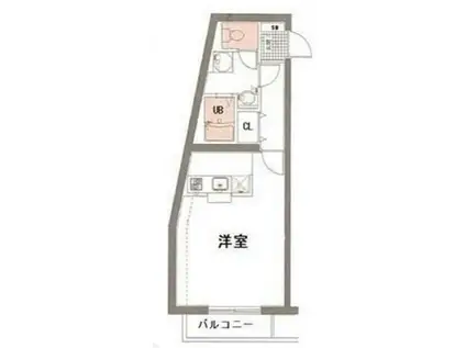 菱和パレス高輪壱番館(ワンルーム/2階)の間取り写真