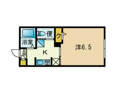 グランテラス西綾瀬(1K/4階)の間取り写真