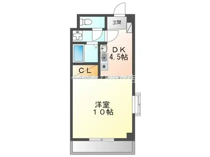 サンライズ20Α(1DK/3階)の間取り写真