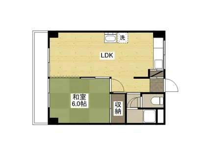 メゾンドシルフィ(1LDK/3階)の間取り写真