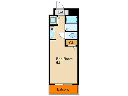 YKハイツ小久保(ワンルーム/5階)の間取り写真