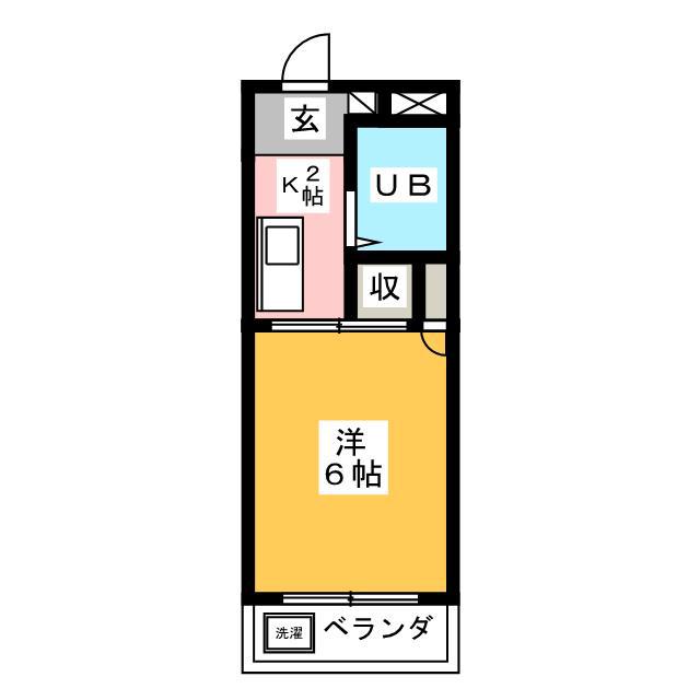 コーポM・A・S(1K/3階)の間取り写真