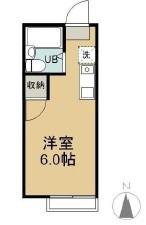 サザリィ川崎(ワンルーム/2階)の間取り写真