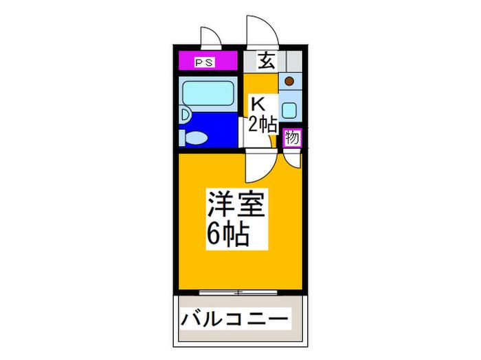 YAMAUCHI第壱ビル(1K/4階)の間取り写真