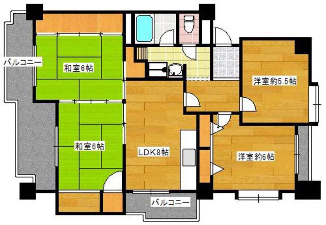 IT合川(4LDK/3階)の間取り写真