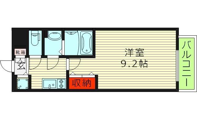 サムティ都島ノース(1K/5階)の間取り写真