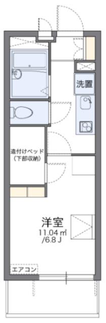 レオパレス七国館(1K/3階)の間取り写真