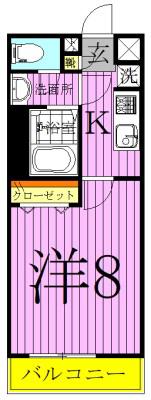 リブリ・RIKI(1K/2階)の間取り写真