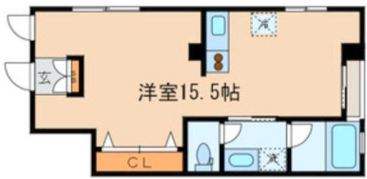 スカイホーム村田(ワンルーム/1階)の間取り写真