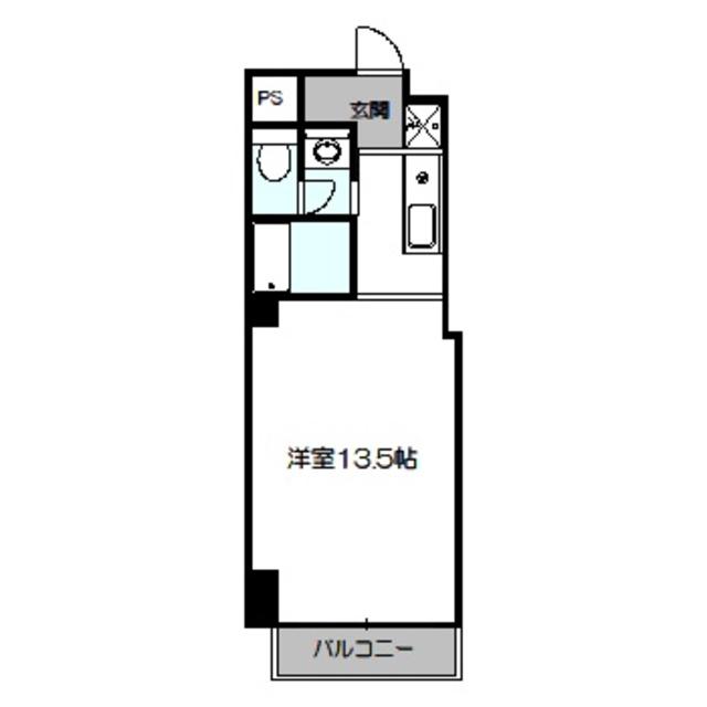 アルテハイム城北I号棟(1K/4階)の間取り写真