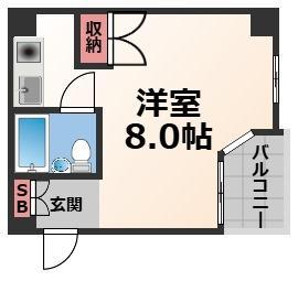 エトワールヴィルR永和駅前(ワンルーム/3階)の間取り写真