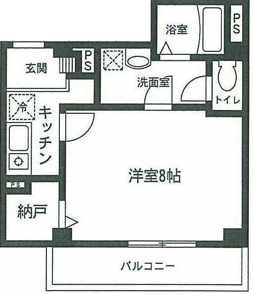 アン レコルテ(1K/3階)の間取り写真