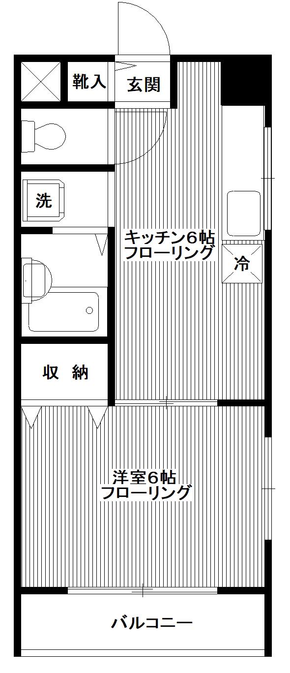 STハイム千石(1DK/3階)の間取り写真