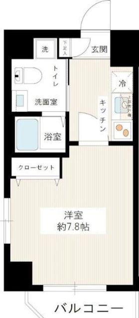 HY′S DILETTO(1K/6階)の間取り写真