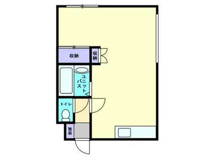 北18条駅光ハイツ(1K/7階)の間取り写真