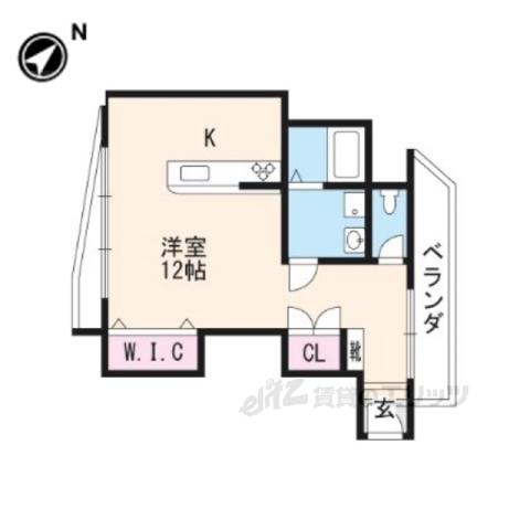 マンション和田(ワンルーム/3階)の間取り写真