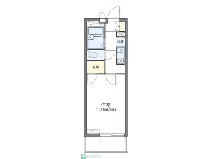 レオパレスピースエム(1K/2階)の間取り写真