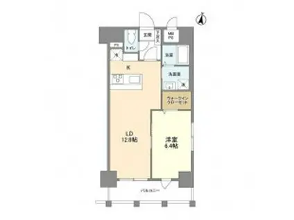ルーカス長崎諫早I(1LDK/3階)の間取り写真