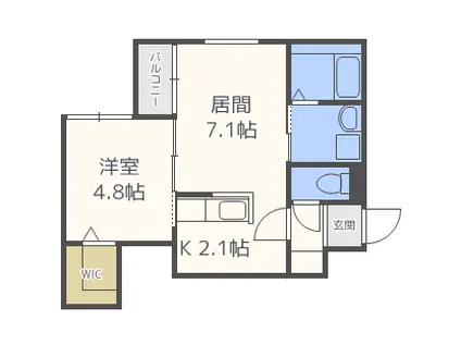 G LEGENDARY(1LDK/1階)の間取り写真