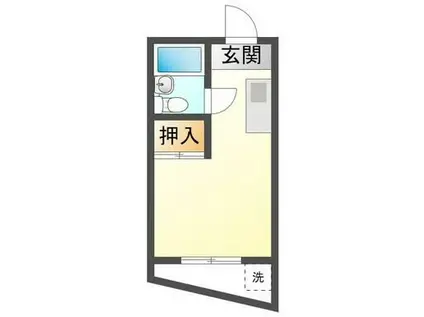 Rビル(ワンルーム/4階)の間取り写真