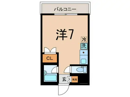 ベイ・アルファ常盤台(ワンルーム/4階)の間取り写真