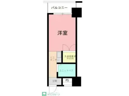 アメニティ旭(ワンルーム/4階)の間取り写真