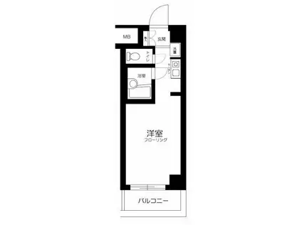 スカイコート西荻窪2(1K/4階)の間取り写真