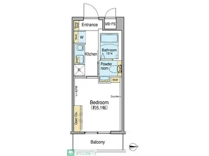 FUU OIMACHI BY LATIERRA(1K/2階)の間取り写真