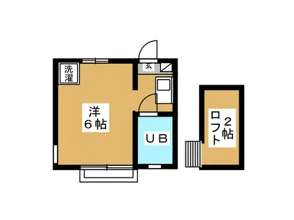 クォーターキャビン(1K/1階)の間取り写真