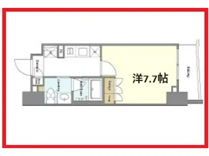 ブラウ三ノ輪(1K/6階)の間取り写真