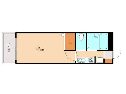 ISHIGAKI BLD(1K/3階)の間取り写真