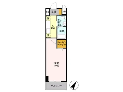 ソラーレ横浜(1K/5階)の間取り写真