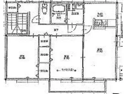 ディアステージII(2LDK/2階)の間取り写真