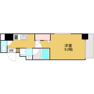 RAFFLE CHIHAYA(1K/6階)の間取り写真