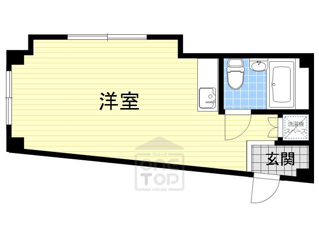 NHハイツ(ワンルーム/2階)の間取り写真