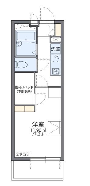 レオパレス御幣島東(1K/3階)の間取り写真